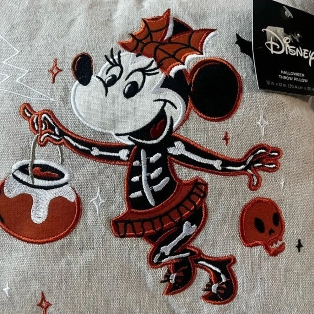 Celebrate Together Halloween Mickey and Minnie Pillows Embroidered Throw Pillows
